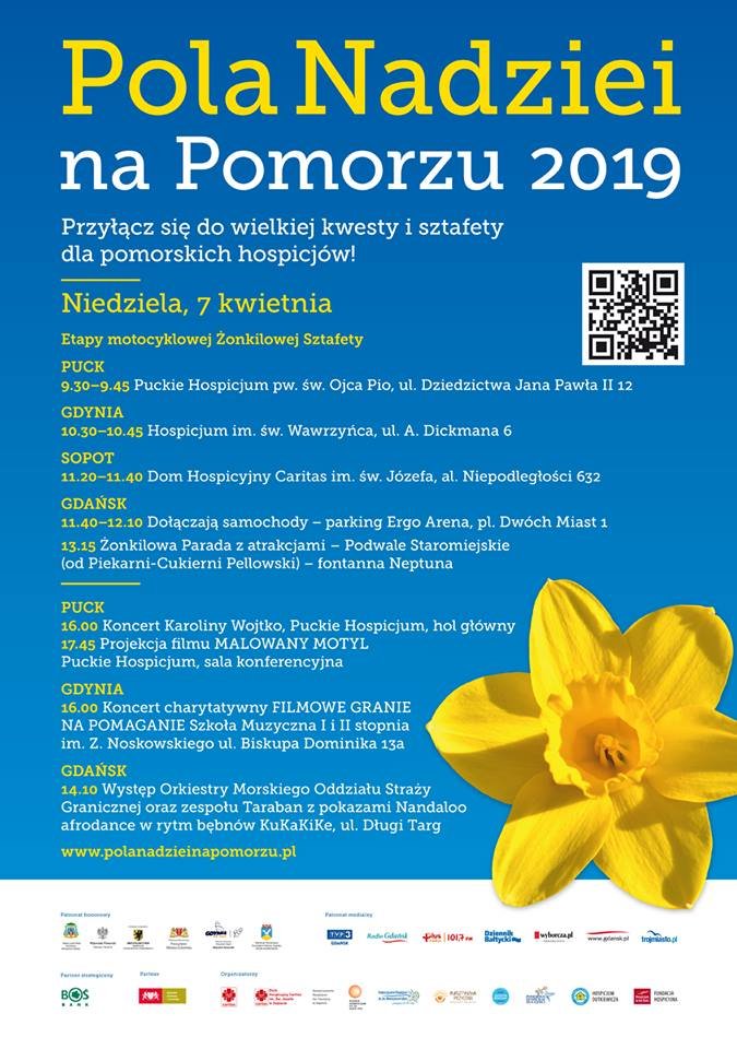 Plakat promujący ósmą edycję Pól Nadziei na Pomorzu // materiały prasowe