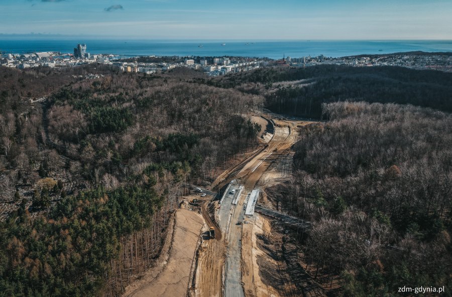 prace na Obwodnicy Witomina:foto, Marcin Mielewski, ZDM Gdynia. 