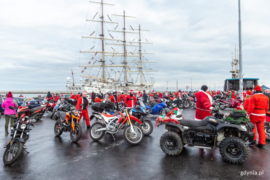 Mikołaje na Motocyklach w Gdyni, fot. Piotr Żagiell