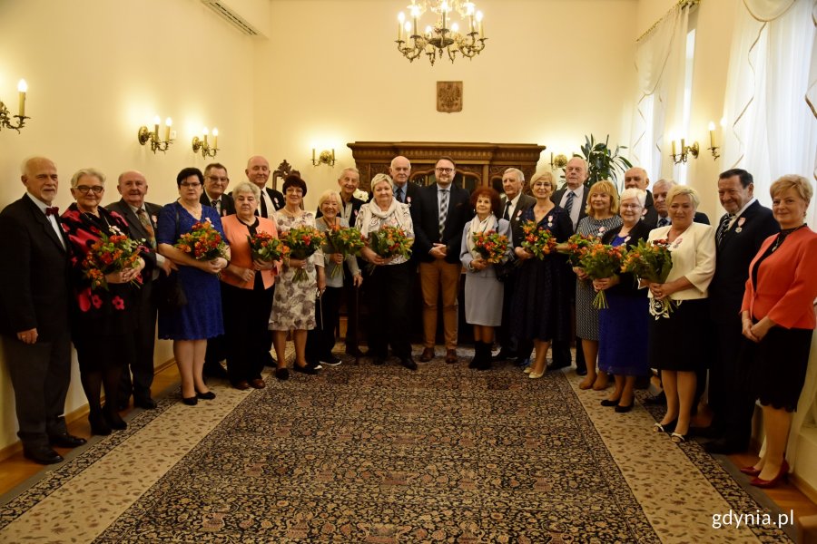 Medale wręczył wiceprezydent Gdyni Marek Łucyk / fot. Paweł Kukla