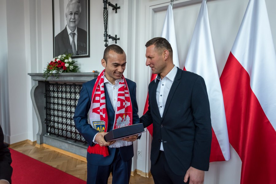 Marcus da Silva - został dzisiaj oficjalnie Polakiem fot. Dawid Linkowski
