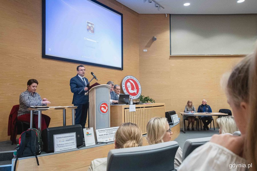 Półfinał  „Konkursu Wiedzy o Morzu” w Gdyni, w Muzeum Marynarki Wojennej, fot. Kamil Złoch