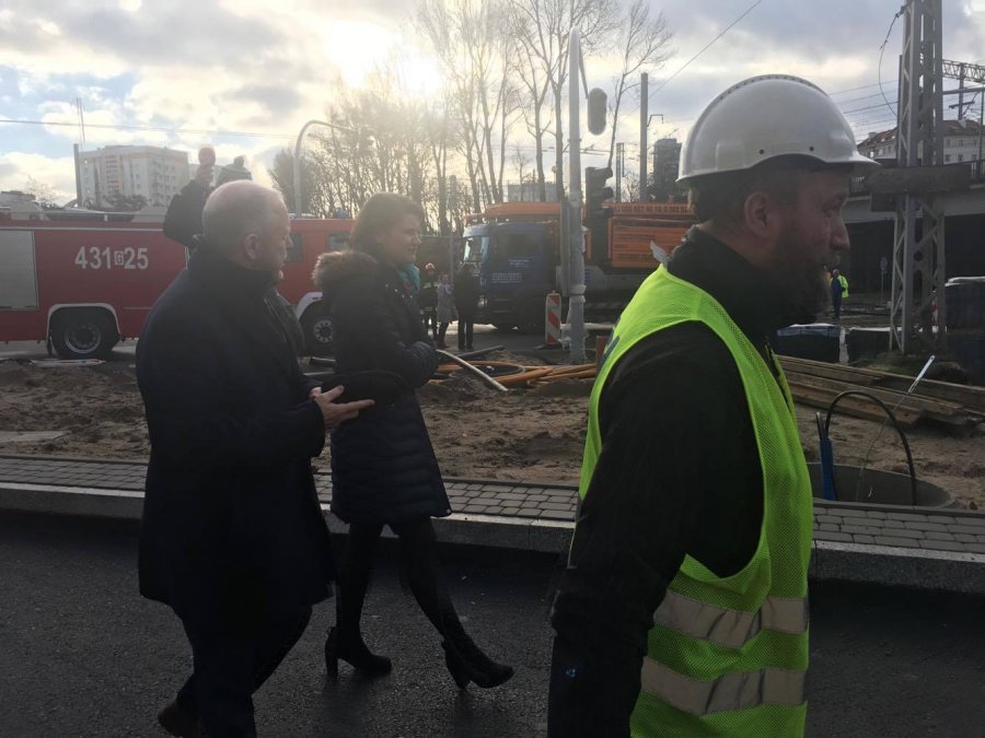 Wiceprezydent Gdyni Katarzyna Gruszecka-Spychała i wiceprezydent Gdyni Marek Stępa  