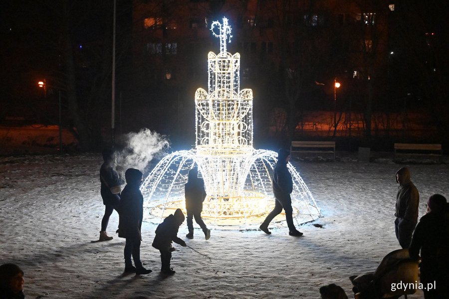Iluminacje świąteczne w Parku Kilońskim