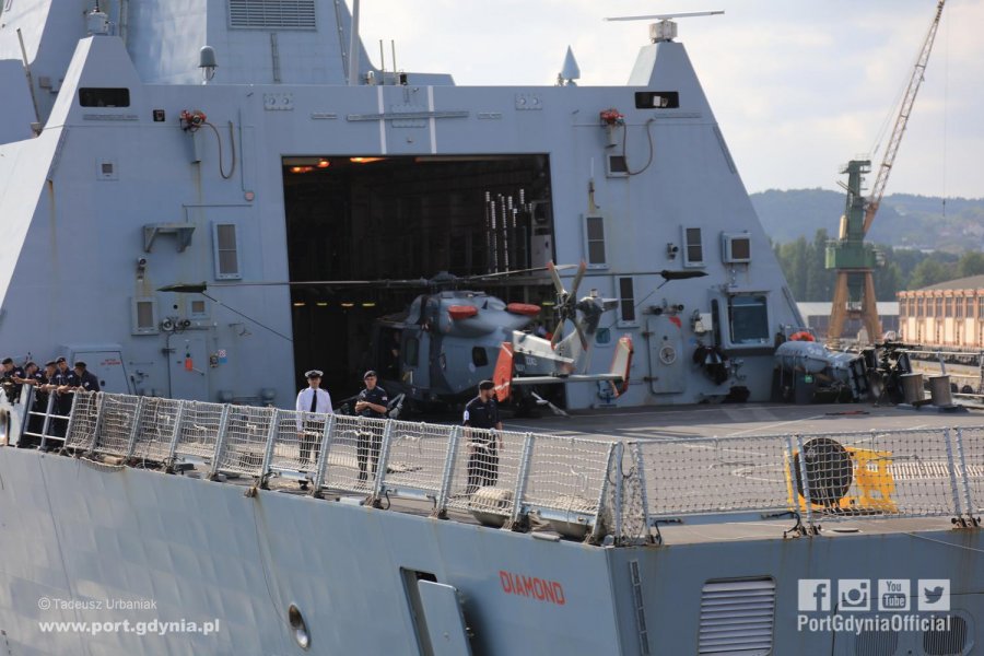 W Gdyni zacumował brytyjski niszczyciel rakietowy HMS Diamond // fot. Tadeusz Urbaniak