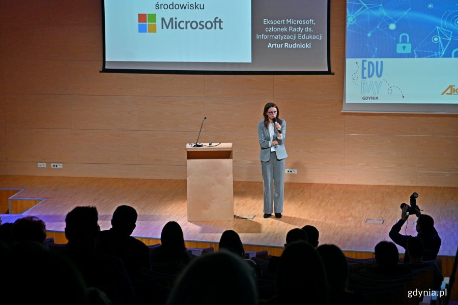 Ewa Kołodziejczyk - education building development manager Microsoft podczas Edu Day Gdynia 2024 