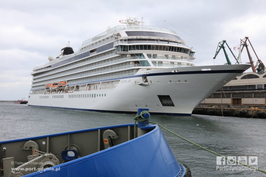 Viking Sea w Gdyni / fot. Tadeusz Urbaniak Port Gdynia