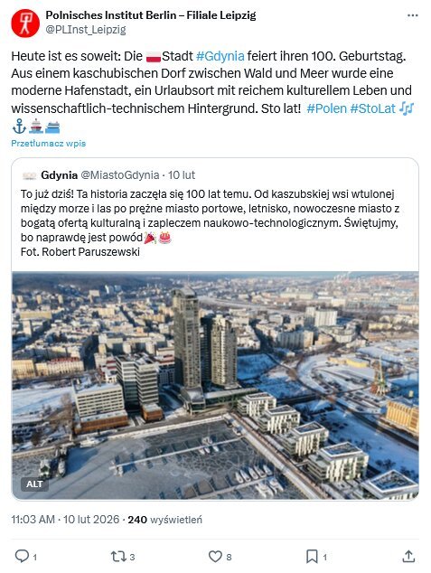  Kto złożył życzenia Gdyni?