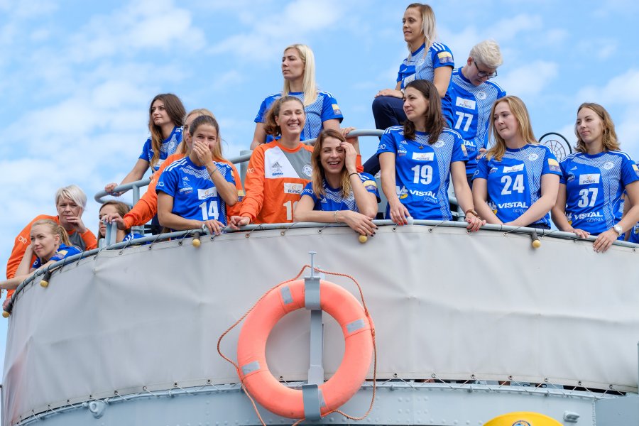 Prezentacja zespołów Vistal Gdynia i Spójnia Gdynia / fot. D. Linkowski