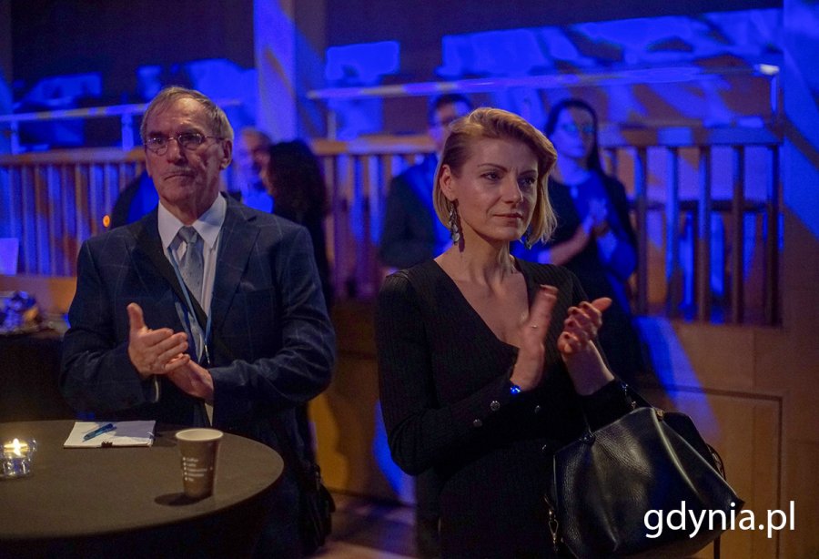 Na świątecznym spotkaniu Pracodawców Pomorza, które odbyło się w Gdańskim Teatrze Szekspirowskim, Gdynię reprezentowała skarbniczka Miasta Gdyni, Aleksandra Mendryk. Fot. Mirosław Pieślak
