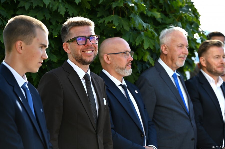 Na zdjęciu m.in.: prezes OMGGS Michał Glaser, prezydent Wejherowa Krzysztof Hiledebrandt i senator RP Ryszard Świlski