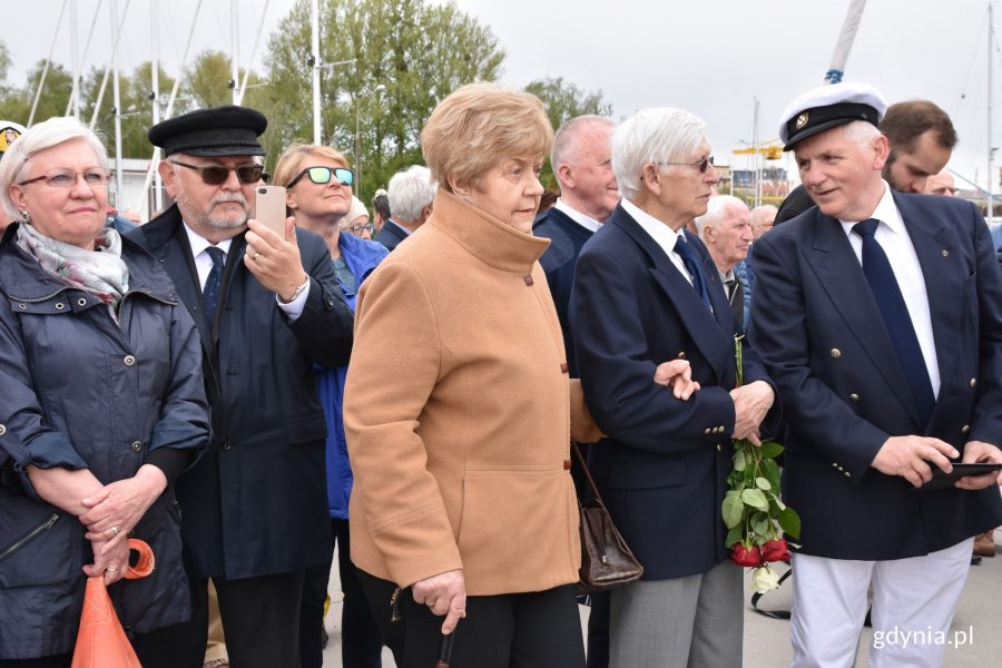 Odsłonięcie tablicy prof. Mazurkiewicza w alei Żeglarstwa Polskiego w Gdyni // fot. Magdalena Czernek