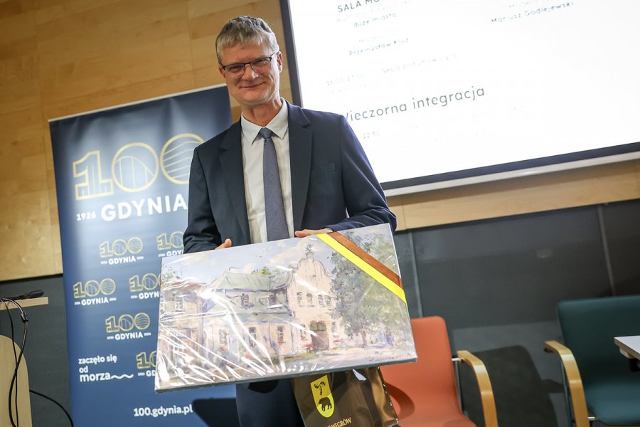 Na zdjęciu m.in. Rafał Geremek, wiceprezydent Gdyni