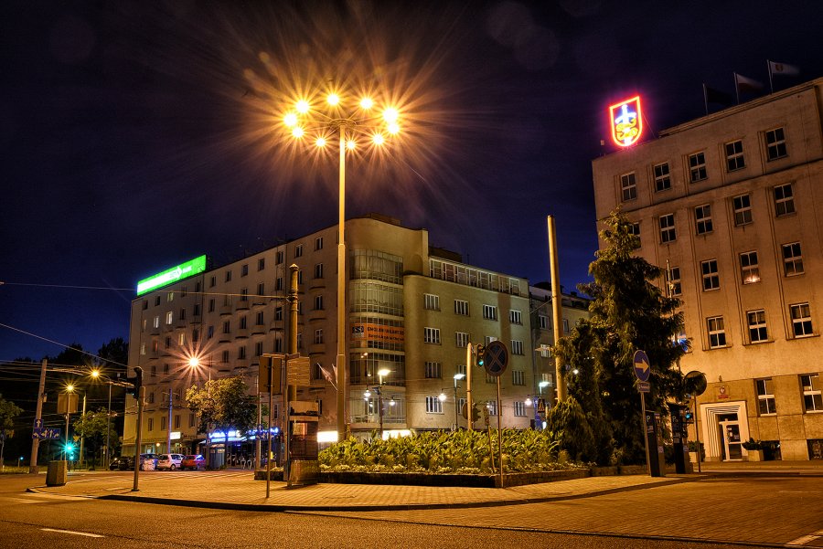 Gdynia nocą, fot. Michał Puszczewicz