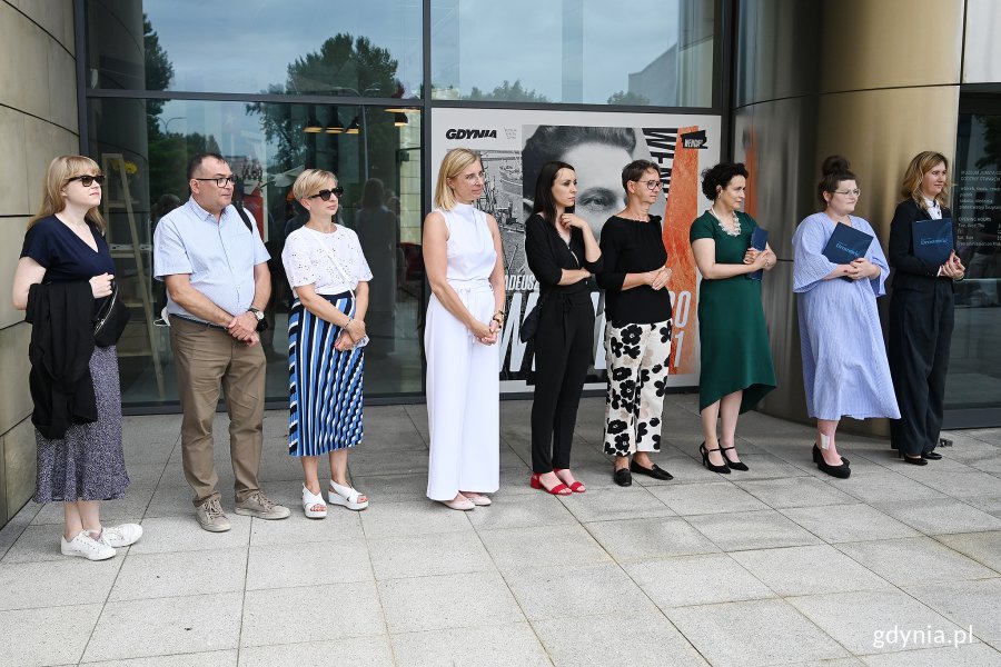 Wernisaż wystawy "Eryka i Jan Drostowie. Polskie Projekty Polscy Projektanci" w Muzeum Miasta Gdyni. Fot. Michał Puszczewicz