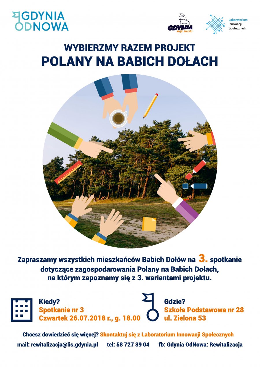 Polana na Babich Dołach - afisz o konsultacjach