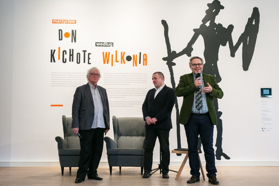 Otwarcie wystawy prac Józefa Wilkonia w Muzeum Miasta Gdyni.