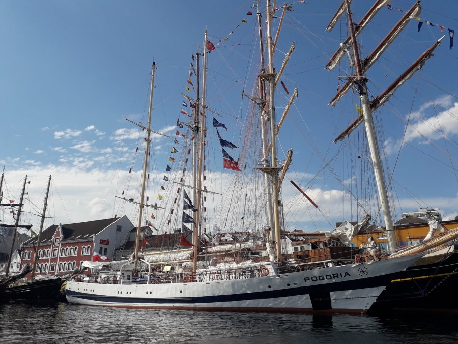 Pogoria na The Tall Ships Races 2018 w norweskim Stavanger