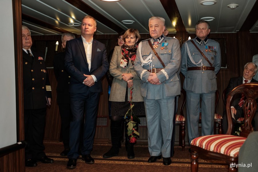 Urodziny Jerzego Grzywacza na pokładzie ORP "Błyskawica", fot. Dawid Linkowski