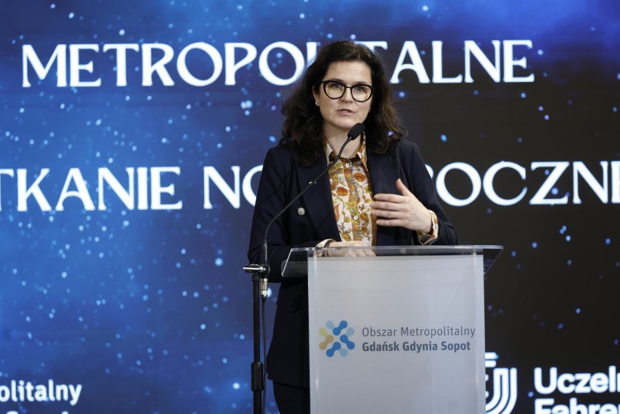 IX Metropolitalne Spotkanie Noworoczne - prezydent Gdańska, Aleksandra Dulkiewicz, fot. mat. prasowe OMGGS
