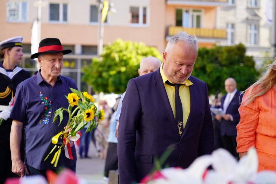 Na zdjęciu prezes Światowego Związku Żołnierzy Armii Krajowej o/Gdynia Krzysztof Jankowski