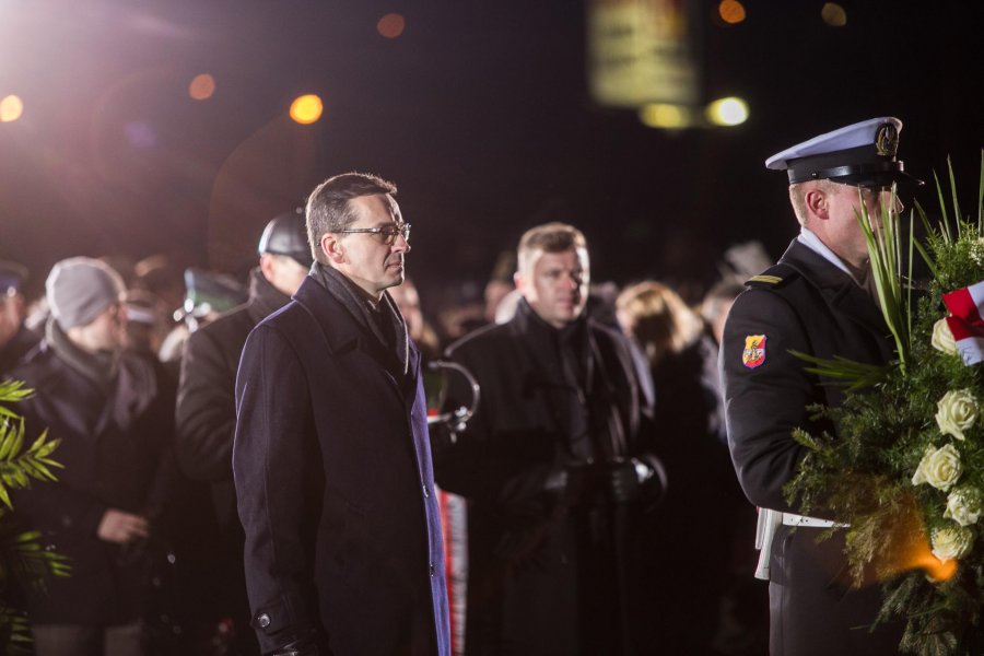 Poranne uroczystości upamiętniające ofiary Grudnia '70 // fot. Karol Stańczak