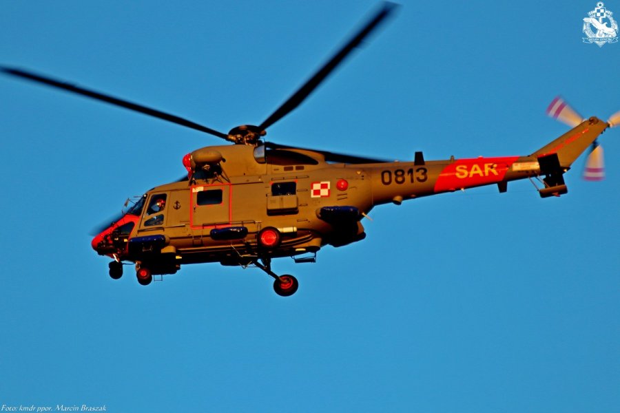 W-3WARM podczas lotu, fot. kmdr ppor. Marcin Braszak / www.blmw.wp.mil.pl