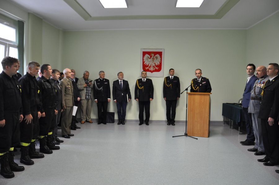 Zmiana warty w Komendzie Miejskiej Straży Pożarnej w Gdyni