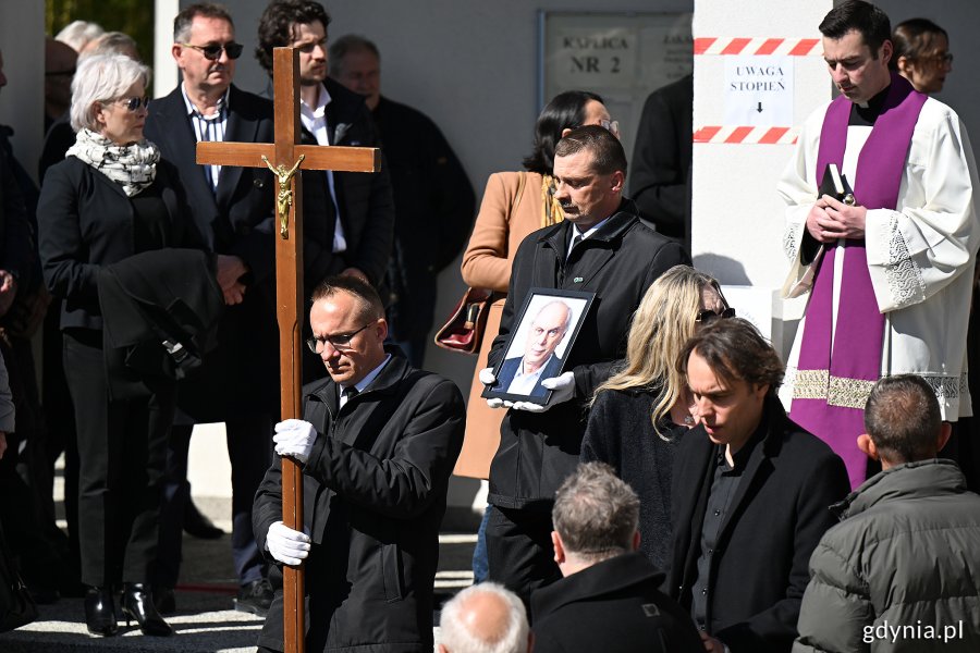 Uroczystości pogrzebowe Leszka Kopcia na Cmentarzu Łostowickim w Gdańsku (fot. Michał Puszczewicz)