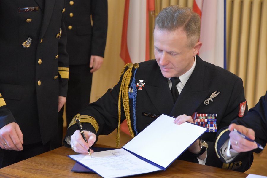 Zmiana na stanowisku Komendanta Portu Wojennego w Gdyni, fot. Lechosław Dzierżak