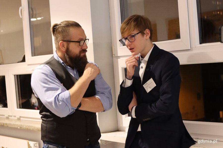 Gdyńskie Mistrzostwa Debat Oksfordzkich o Puchar Kopernika 2025 w XIV LO, na zdjęciu (fot. Katarzyna Balcerzak)