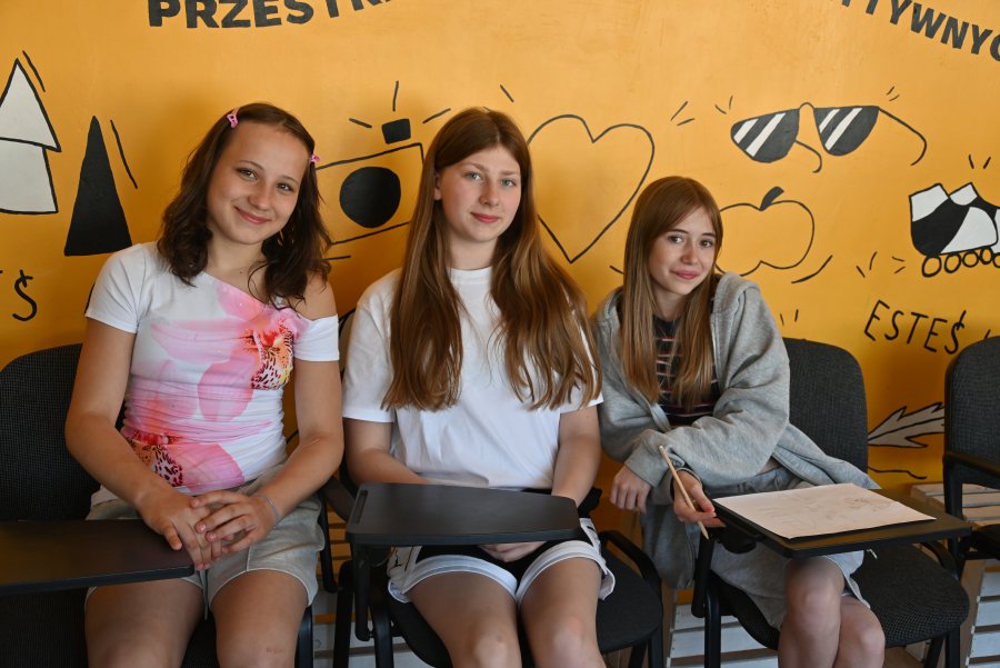 Uczennice SP 21 podczas zajęć