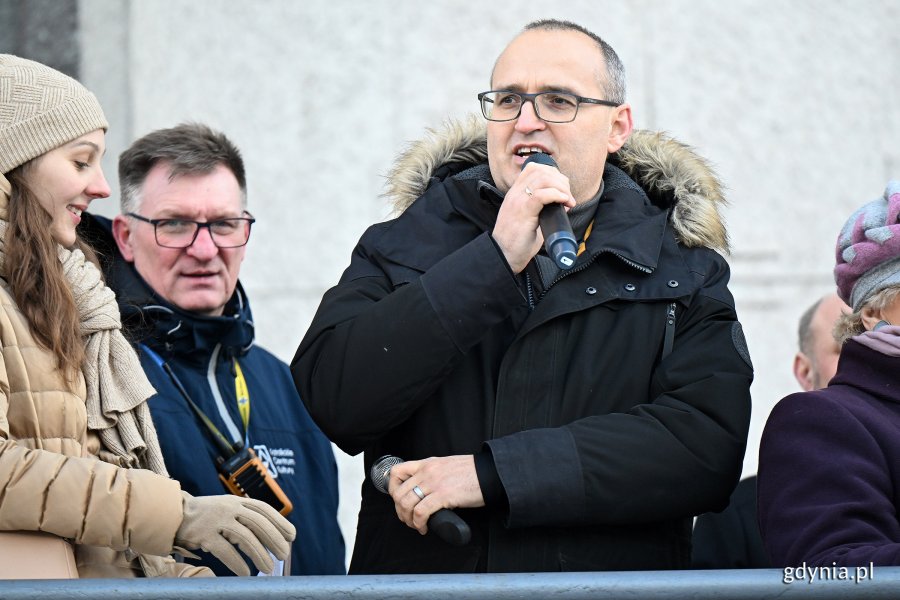 Emil Rojek, wicewojewoda pomorski podczas przem&oacute;wienia