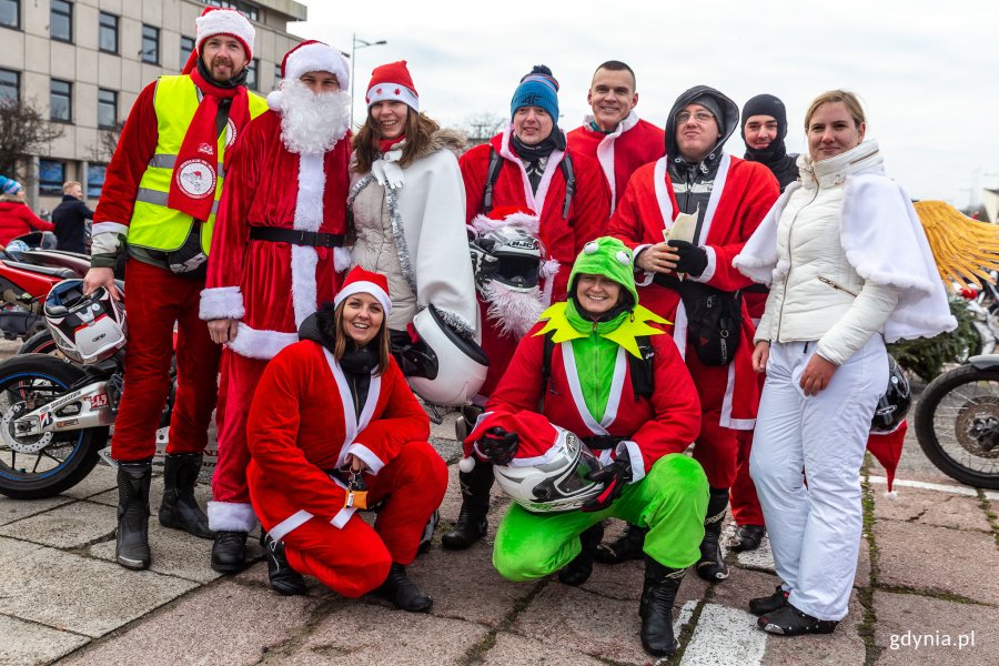 Mikołaje na Motocyklach w Gdyni, fot. Piotr Żagiell