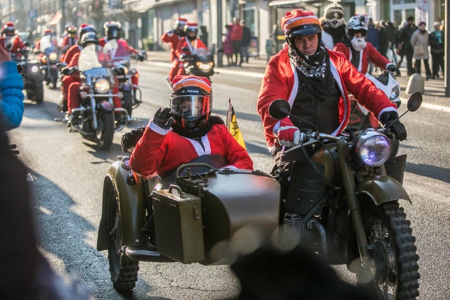 Mikołaje na motocyklach w Gdyni, fot. Karol Stańczak