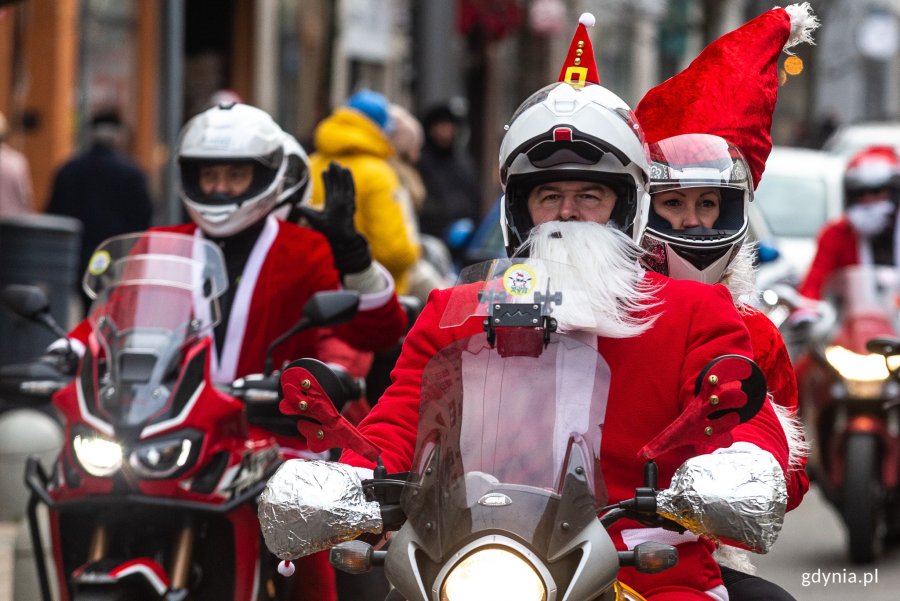 Mikołaje na Motocyklach w Gdyni, fot. Piotr Żagiell