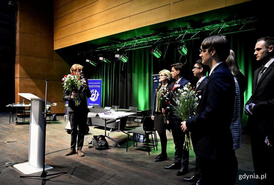 W piątek 31 stycznia w Europejskim Centrum Solidarności odbył się finał International Moot Court, międzynarodowego konkursu prawniczego dla uczniów szkół średnich // fot. Kamil Złoch