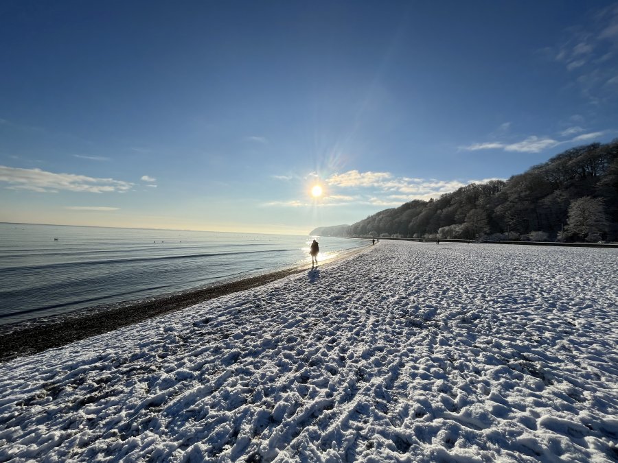 Plaża Śródmieście w zimowej odsłonie