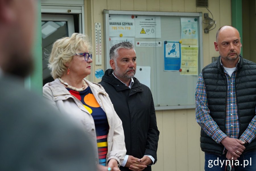 Na zdj. m.in. radna Gdyni Teresa Bysewska i Paweł Brutel, dyrektor Gdyńskiego Centrum Sportu