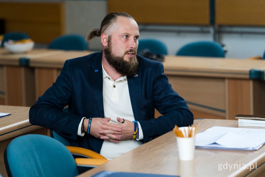 Marcin Chwiałkowski – członek Rady ds. Mężczyzn w Gdyni i radny dzielnicy Babie Doły podczas pierwszego posiedzenia rady