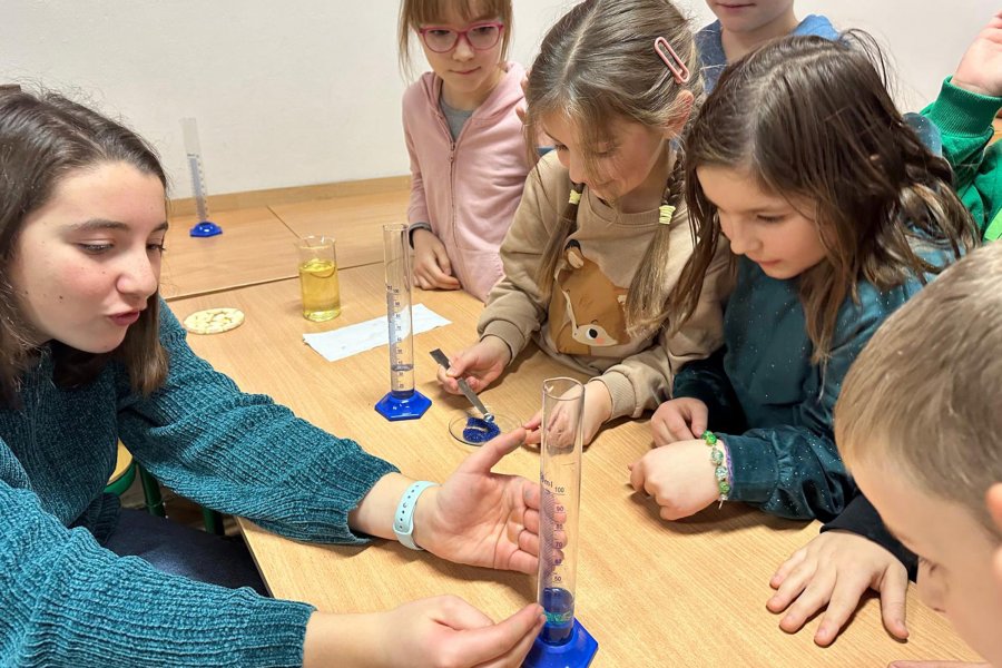 Szkolny Festiwal Nauki w Gdyni! Na zdjęciu prezentacje w SP 26 (fot. SP 26)    