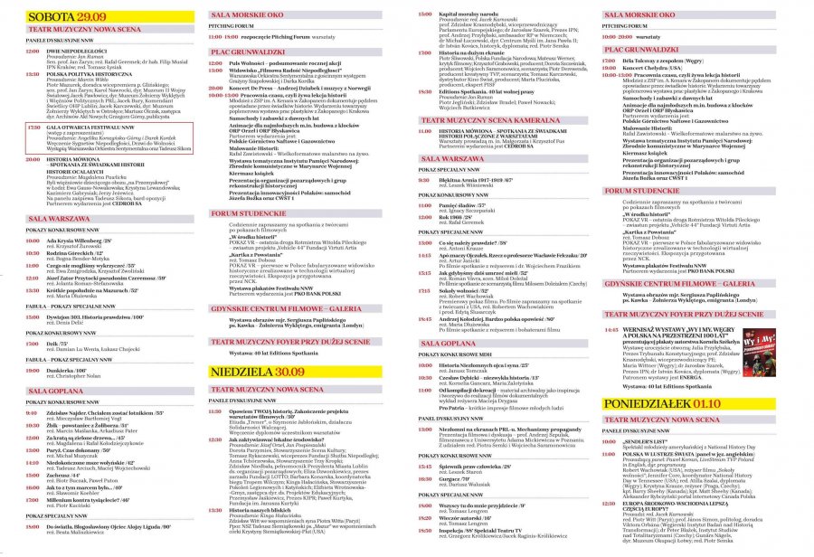 Program Festiwalu Filmowego NNW, fot. materiały prasowe