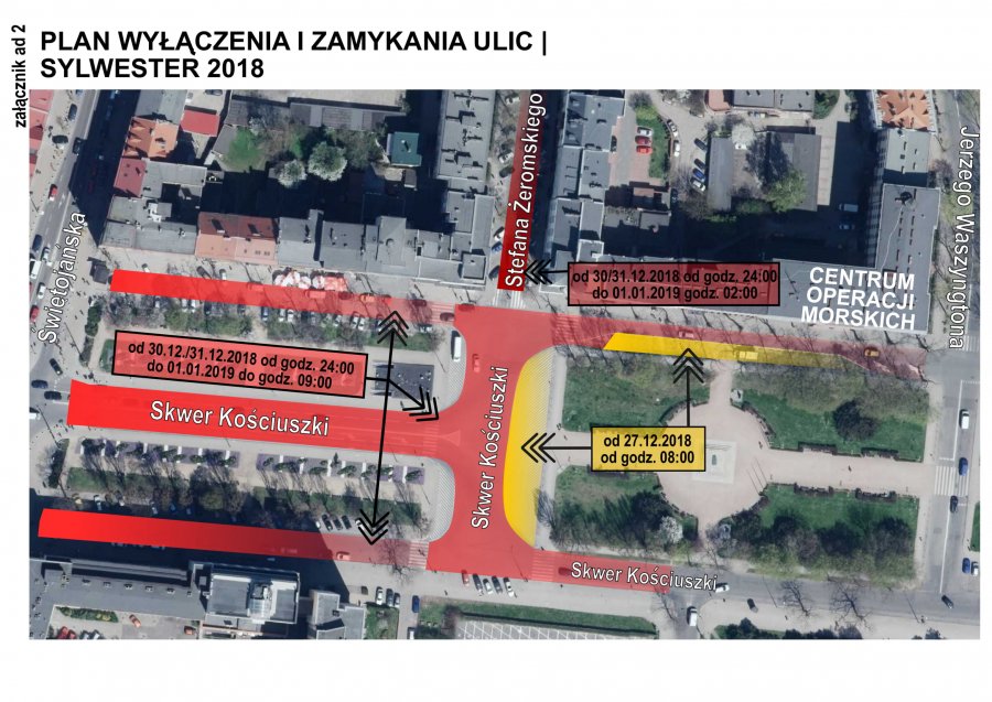 W związku z imprezą w okolicach skweru Kościuszki obowiązywać będzie zmieniona organizacja ruchu, fot. materiały prasowe ZDiZ w Gdynia 