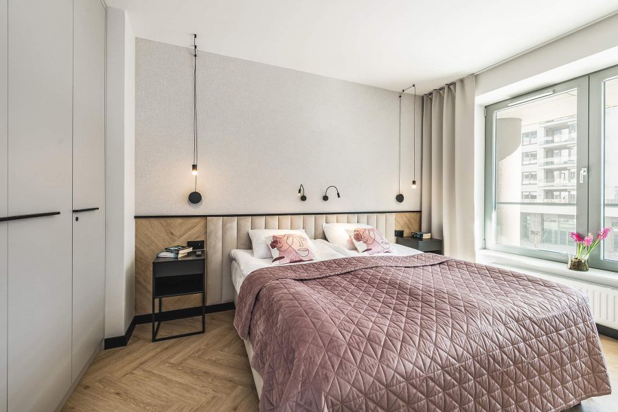 Sypialnia w Apartamencie Moje Miasto