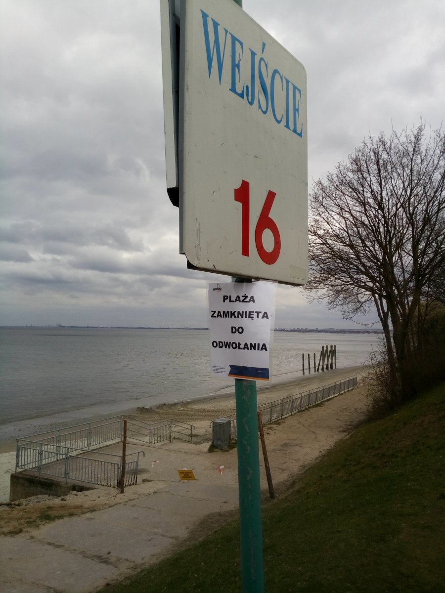 Plaże w Gdyni zamknięte do odwołania // fot. gdynia.pl