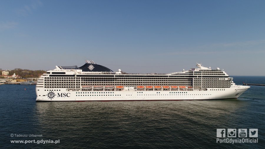 MSC Poesia / fot. Tadeusz Urbaniak Port Gdynia