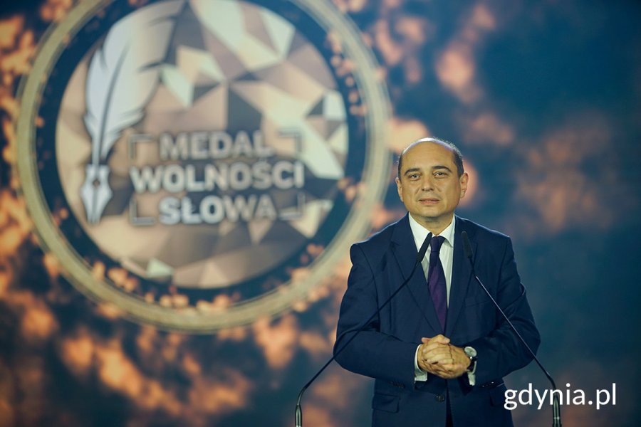 Gala Medalu Wolności Słowa 2023 w Europejskim Centrum Solidarności w Gdańsku, fot. Mirosław Pieślak