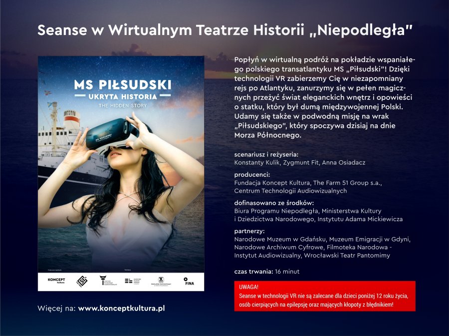 Zanurz się w historię na pokładzie MS „Piłsudski” // mat.prasowe Wirtualny Teatr Historii „Niepodległa"