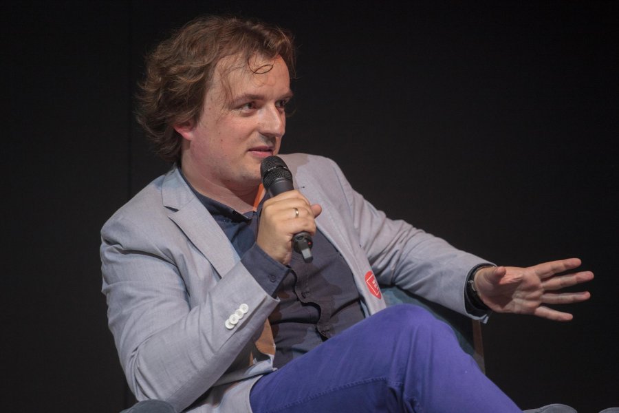 Debata "O związkach literatury i muzyki" w ramach festiwalu "Miasto Słowa", fot. Kamil Jasiński