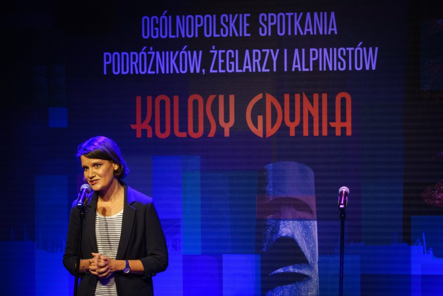 Wiceprezydent Gdyni Katarzyna Gruszecka-Spychała na gali wręczenia Kolosów // fot. Anna Rezulak